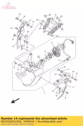 Aquí puede pedir amortiguador, placa de Yamaha , con el número de pieza 905200501900: