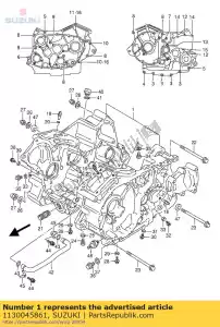 Suzuki 1130045861 conjunto de cárter - Lado inferior