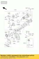 110530224, Kawasaki, beugel, starter zx600-k1h kawasaki zx 600 2003 2004 2005 2006, Nieuw