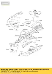Here you can order the pattern,cnt cowling,lwr, from Kawasaki, with part number 560631545: