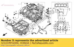 Ici, vous pouvez commander le faisceau secondaire, moteur auprès de Honda , avec le numéro de pièce 32101MFGD00: