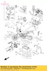 Aqui você pode pedir o parafuso em Yamaha , com o número da peça 9131M0502000: