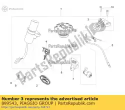 Tutaj możesz zamówić blokuj? Ca p? Yta mocuj? Ca od Piaggio Group , z numerem części 899543: