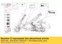 856166, Piaggio Group, Sticker set aprilia mojito 125 150, Nieuw