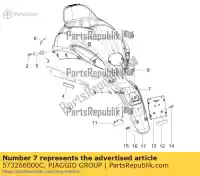 573266000C, Piaggio Group, protezione posteriore     , Nuovo