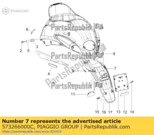 Piaggio Group 573266000C protezione posteriore - Il fondo