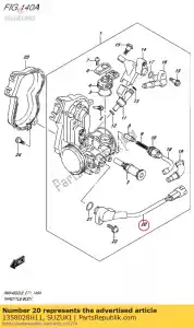 suzuki 1358028H11 conjunto de sensores, thr - Lado inferior