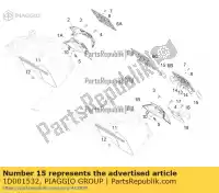 1D001532, Piaggio Group, Riflettore laterale     , Nuovo