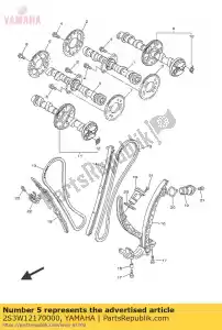yamaha 2S3W12170000 árvore de cames 1 - Lado inferior