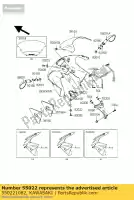 550221082, Kawasaki, cover-head lamp zx600-g1 kawasaki zx 600 1998 1999, New