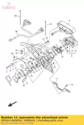 Ici, vous pouvez commander le écrou, spécial auprès de Yamaha , avec le numéro de pièce 5PX847480000: