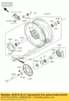 410731653494, Kawasaki, wheel-assy, ??rr, b.orang zr1000-a kawasaki z 1000 2003 2004, Nuovo