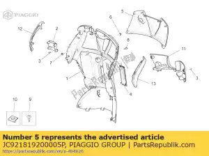 Piaggio Group JC921819200005P cover. grey - Bottom side