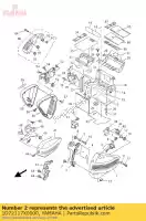 1D72117X0000, Yamaha, cubierta 9 yamaha xv 1900 2006 2007 2008 2009 2011 2012 2013, Nuevo