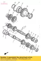 4H7171410000, Yamaha, engrenagem, 4º pinhão yamaha xj 900 1987 1989 1990 1991 1992 1995 1996 1997 1998 2000 2001 2002, Novo