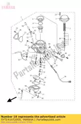 Ici, vous pouvez commander le ensemble de soupape à pointeau auprès de Yamaha , avec le numéro de pièce 5YT141072000: