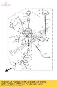 yamaha 5YT141072000 needle valve set - Bottom side