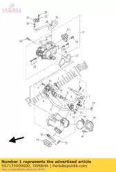 Aqui você pode pedir o conjunto de junta de carburador em Yamaha , com o número da peça 5S7135900000: