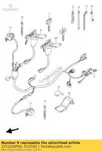 suzuki 3731029F00 interruptor, arrancador - Lado inferior