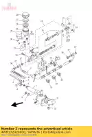 4WM272420000, Yamaha, pédale, frein yamaha xv 1600 1999 2000 2001 2002, Nouveau