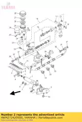 Tutaj możesz zamówić peda?, hamulec od Yamaha , z numerem części 4WM272420000: