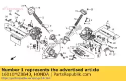 Here you can order the gasket set from Honda, with part number 16010MZ8B40: