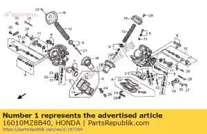 honda 16010MZ8B40 gasket set - Bottom side