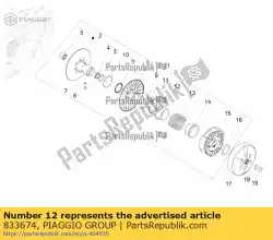Tutaj możesz zamówić puchar od Piaggio Group , z numerem części 833674: