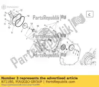 871180, Piaggio Group, waterpomp aangedreven tandwiel aprilia  dorsoduro shiver zd4rab00, zd4rad00 zd4sm000, zd4sma00, zd4smc00, zd4smc01 750 2007 2008 2009 2010 2011 2012 2013 2016, Nieuw