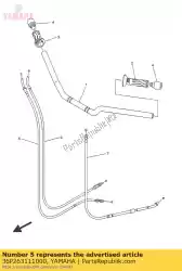 Aquí puede pedir cable, acelerador 1 de Yamaha , con el número de pieza 36P263111000: