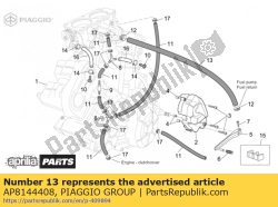 Aprilia AP8144408, Brandstofleiding 10x18, OEM: Aprilia AP8144408