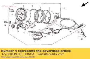 Honda 37200KEBE00 conjunto do velocímetro - Lado inferior