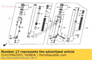 honda 51437MAZ003 anel, pistão - Lado inferior