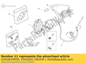 Piaggio Group GU03634850 spacer - Bottom side