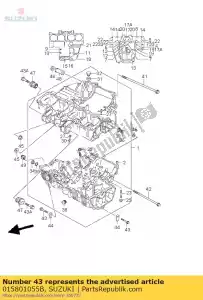 suzuki 015801055B boulon - La partie au fond