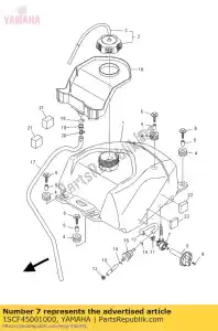 yamaha 1SCF45001000 fuel cock assy 1 - Bottom side