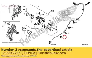 Honda 17368KV7671 braçadeira, tubo - Lado inferior