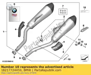 bmw 18217724459 pasador de retención - Lado inferior