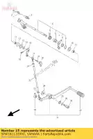 5PW181122000, Yamaha, Arm, shift yamaha yzf r 600 2012 2013 2014 2015 2016, Nieuw