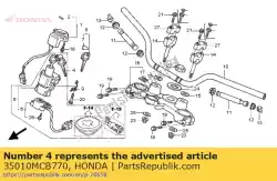 Tutaj możesz zamówić zestaw kluczy od Honda , z numerem części 35010MCB770: