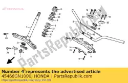 Aqui você pode pedir o guia, cabo de freio inferior em Honda , com o número da peça 45468GN1000: