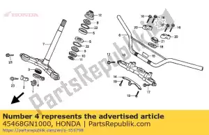 Honda 45468GN1000 guia, cabo de freio inferior - Lado inferior