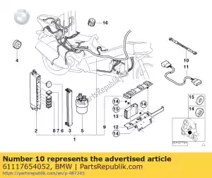 bmw 61117654052 cable, starter - Bottom side