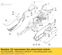 62359200E8, Piaggio Group, repose pied lh piaggio x x evo x8 zapm36401 zapm36601 125 150 200 250 400 2004 2005 2006 2007 2008 2016, Nouveau