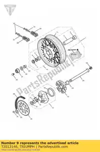 triumph T2012146 falou retaguarda rh externo - Lado inferior