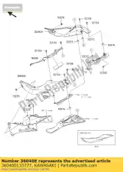 Here you can order the cover-tail,lh,l. Green zx636fff from Kawasaki, with part number 360400133777: