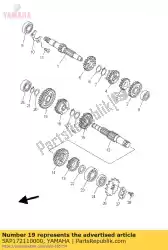 Qui puoi ordinare marcia, 1a ruota da Yamaha , con numero parte 5AP172110000: