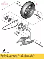 Ici, vous pouvez commander le roue coulée, arrière auprès de Yamaha , avec le numéro de pièce BD52533800P0: