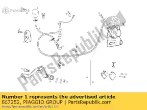 Piaggio Group 867252 tuyau de frein - La partie au fond