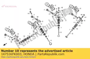 Honda 14751KFK003 spring,valve - Bottom side